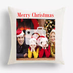 Personalised Photo Christmas Cushion - Upload Your Photo