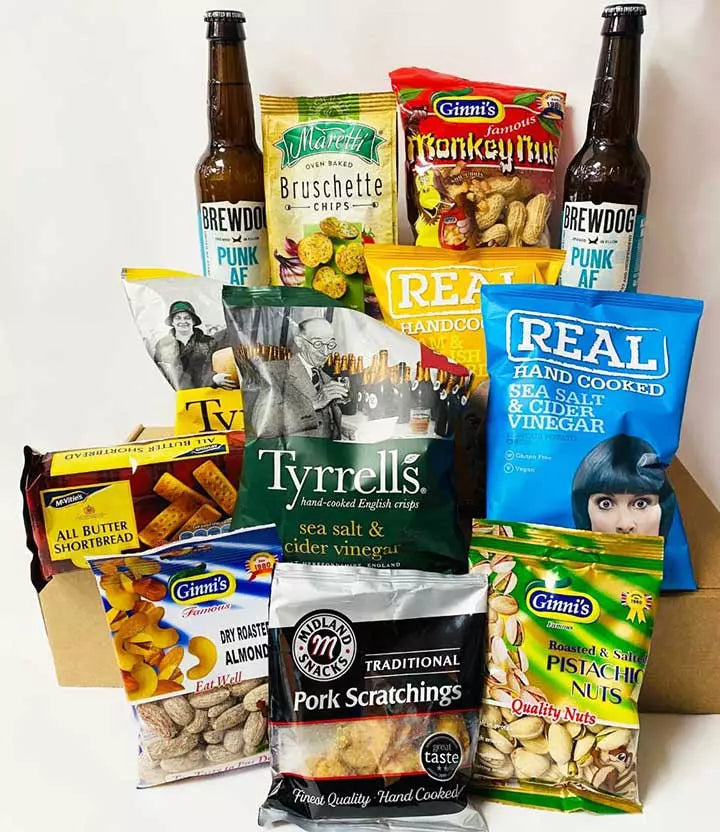 BrewDog Craft Beer and Snacks Hamper - Punk AF - Add Personalised Message
