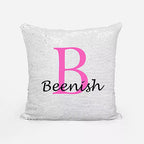 Personalised Sequin Magic Cushion For Her - Add Initial
