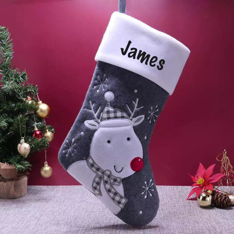 Personalised Deluxe Matching Family Christmas Stockings Set