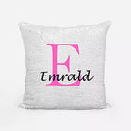 Personalised Sequin Magic Cushion For Her - Add Initial