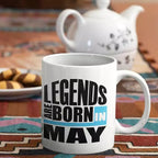 Legends are Born in May - Personalised Birthday Mug