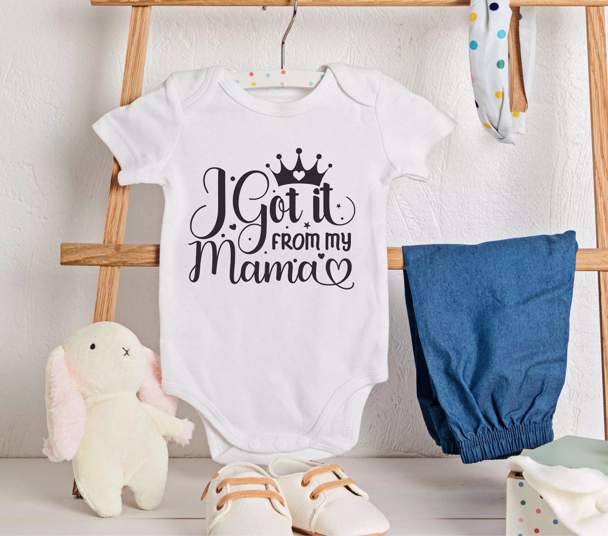 Personalised 'I Got it From My Mama' Babygrow