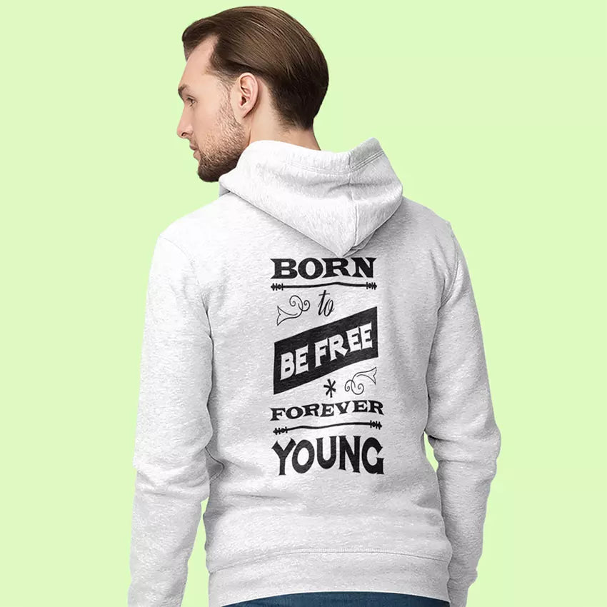 "Born To Be Free - Forever Young" Personalised Quote Hoodie