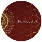 Personalised Red & Gold Eid Labels & Stickers