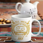 All Men are Created Equal But Only Best are Born in July - Personalised Birthday Mug