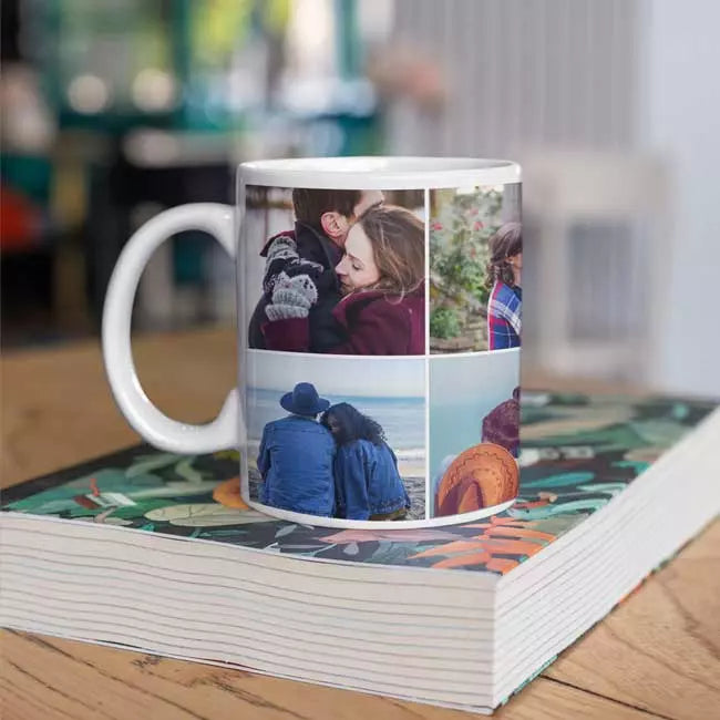 Personalised 6 Photos Collage Mug