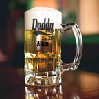 Daddy Since YEAR' Father's Day Beer & Snacks Hamper with a Personalised Pint Tankard Glass