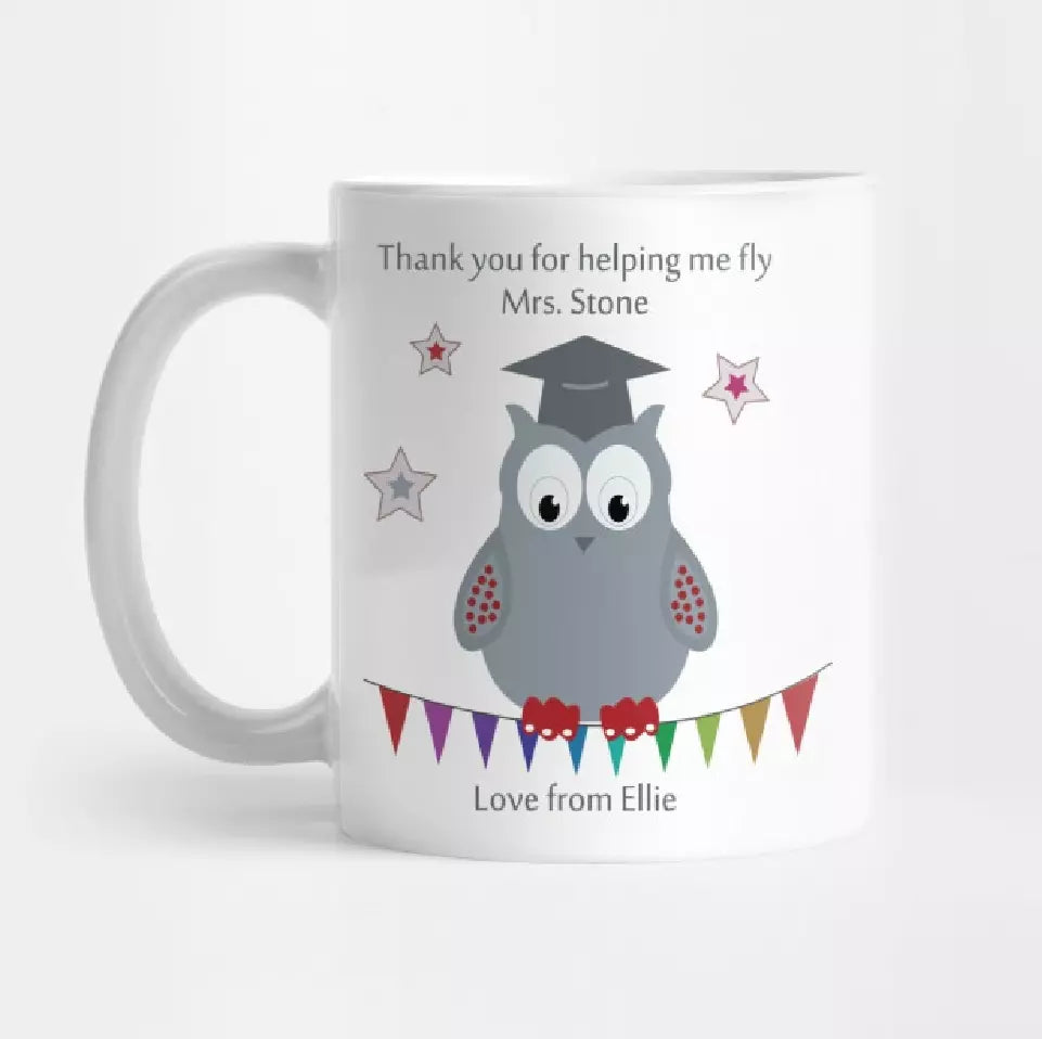 Personalised Teacher 'Thank You for helping Me Fly' Mug