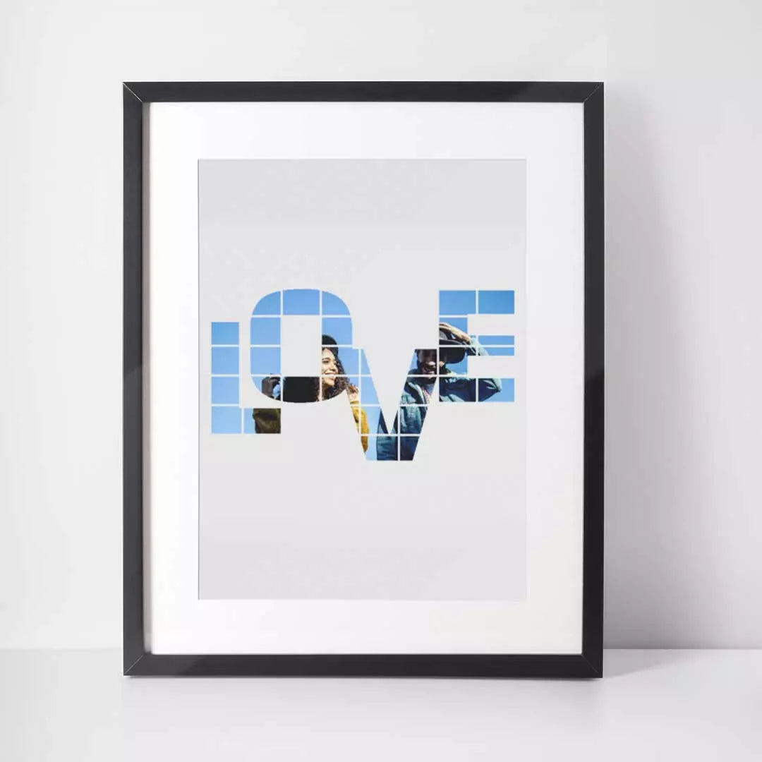 LOVE' Photo Wall Art - Personalise with Photo