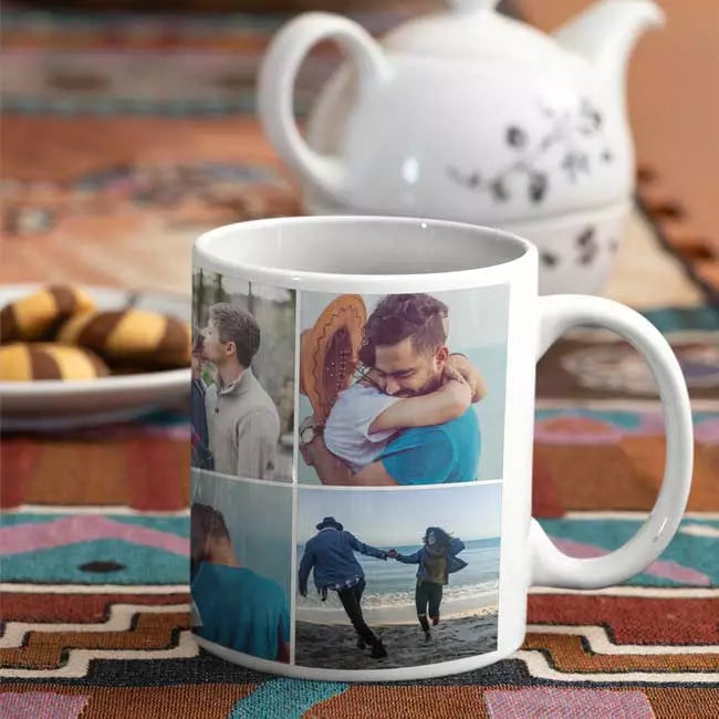 Personalised 6 Photos Collage Mug