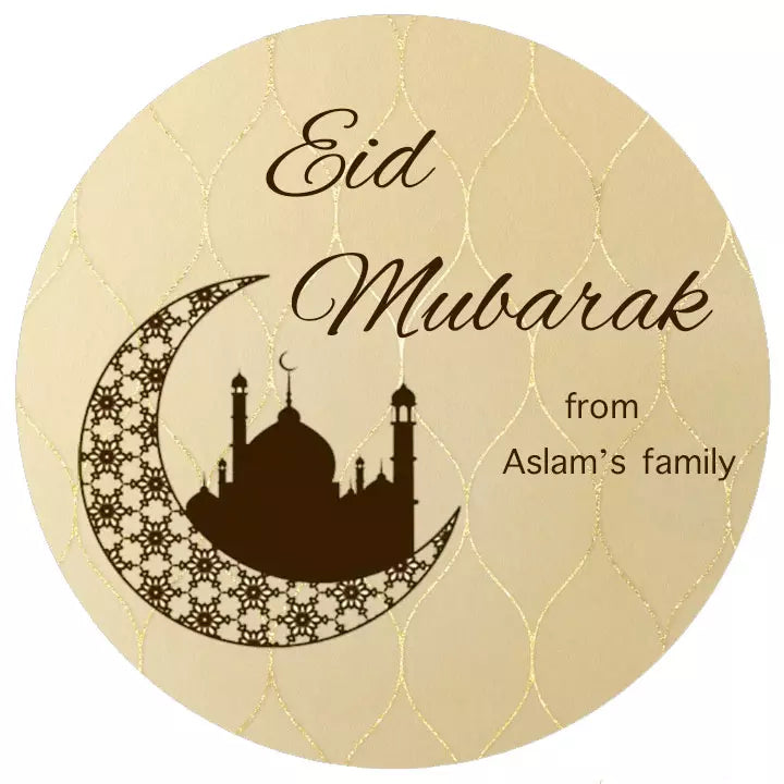 Personalised Eid Mubarak Labels & Stickers