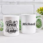 Hide Your Crazy. Act Like A Lady Personalised Funny Mug