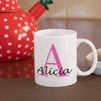 Personalised Name Mug For Her - Initial & Name