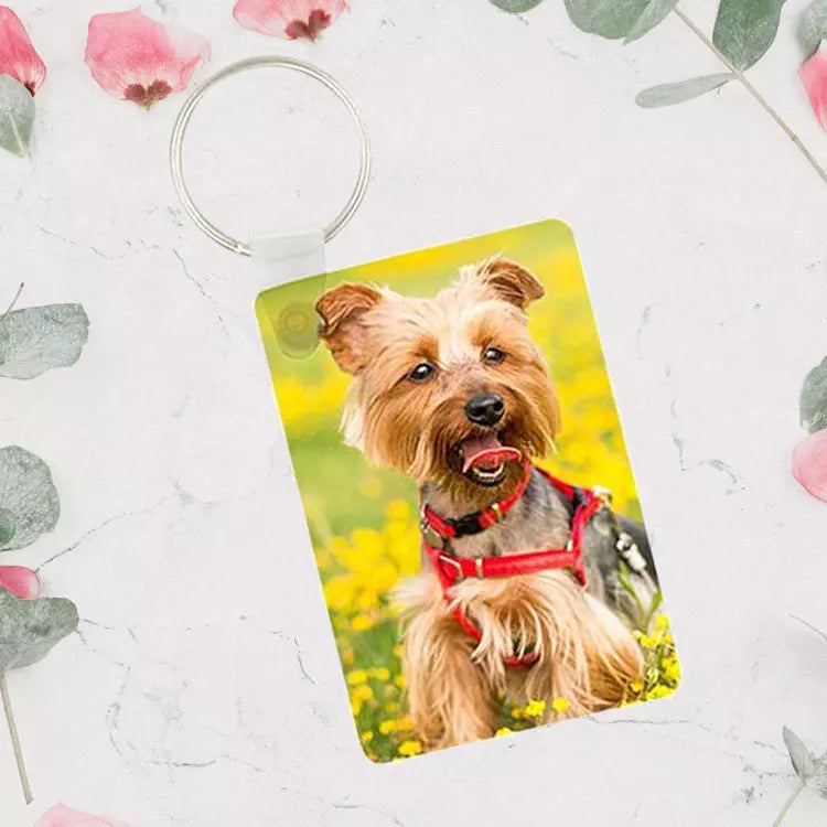 Personalised Rectangular Photo Keyring