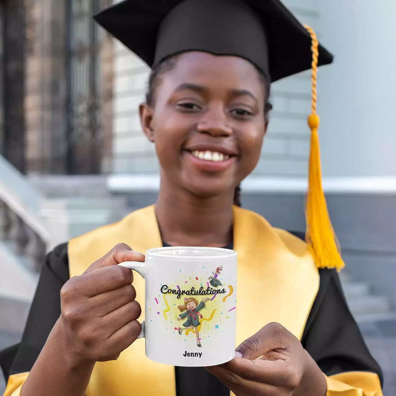 PersonalisedÂ 'Congratulations' Mug for a Graduate