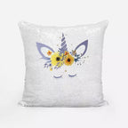 Personalised Dreamy Unicorn Sequin Magic Cushion Cover