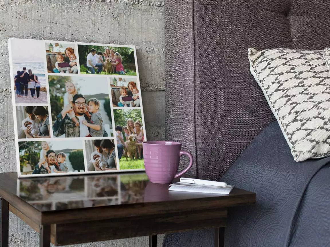 Personalised Multi Photo Collage Canvas | Custom Wall Art Gift