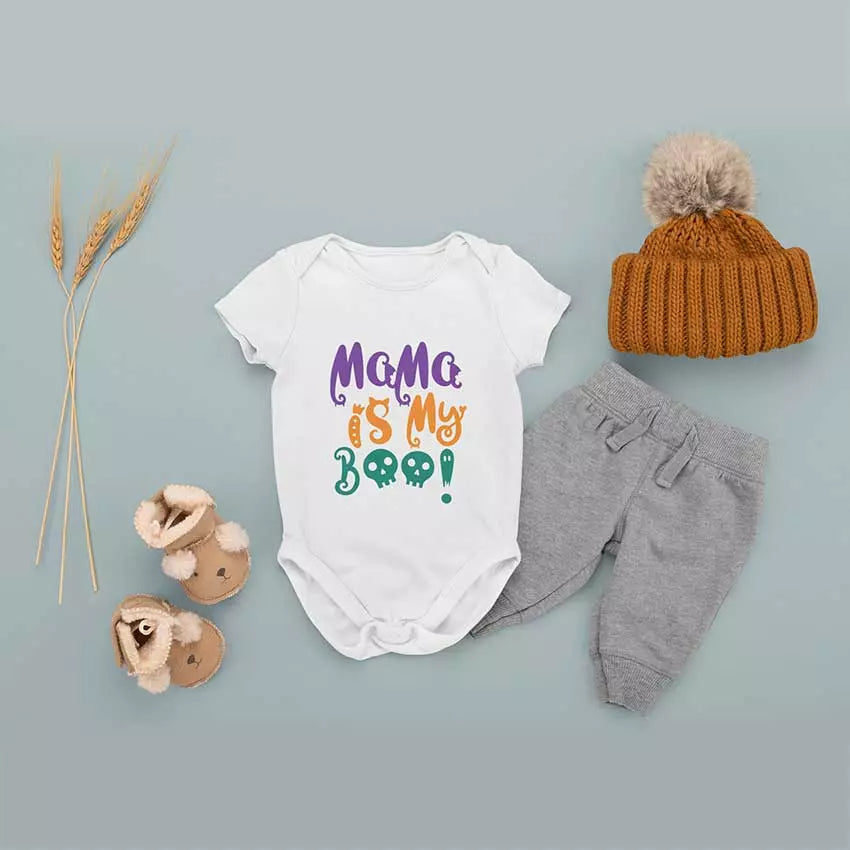 Personalised 'Mama is My Boo' Babygrow for Halloween