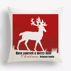 Personalised 'Merry Little Christmas' Cushion - Add Name