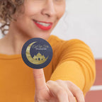 Personalised Golden Moon & Mosque Eid Labels & Stickers