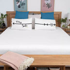 Personalised Couple Pillow Covers Gift - 'My Side Your Side'