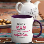 Being a Mum is an Honour But being a Grandma is Priceless - Personalised Mug
