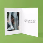 Personalised Wedding Photo Folded Card with Message