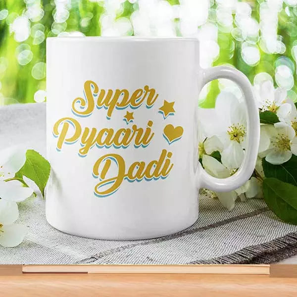 Super Pyaari Dadi' Personalised Mug for Grandma/Dadi
