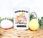 Personalised 'Easter With My Gnomies' Mug - Add Name