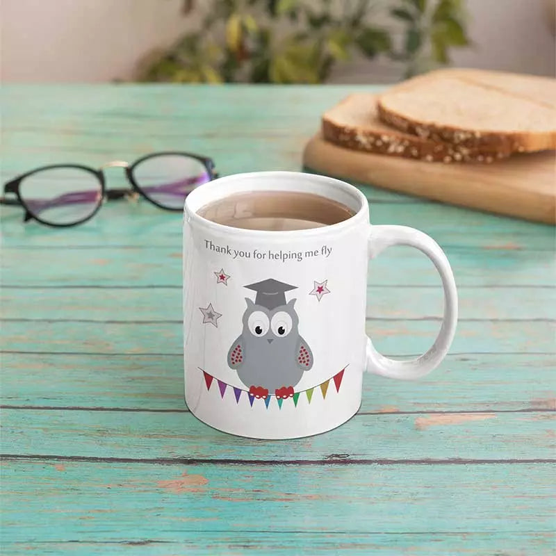Personalised Teacher 'Thank You for helping Me Fly' Mug