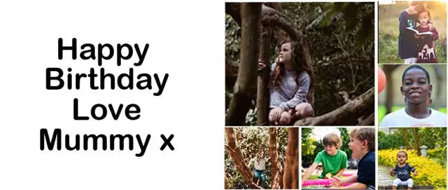 6 Photo Collage Personalised Mug - Add Any Text