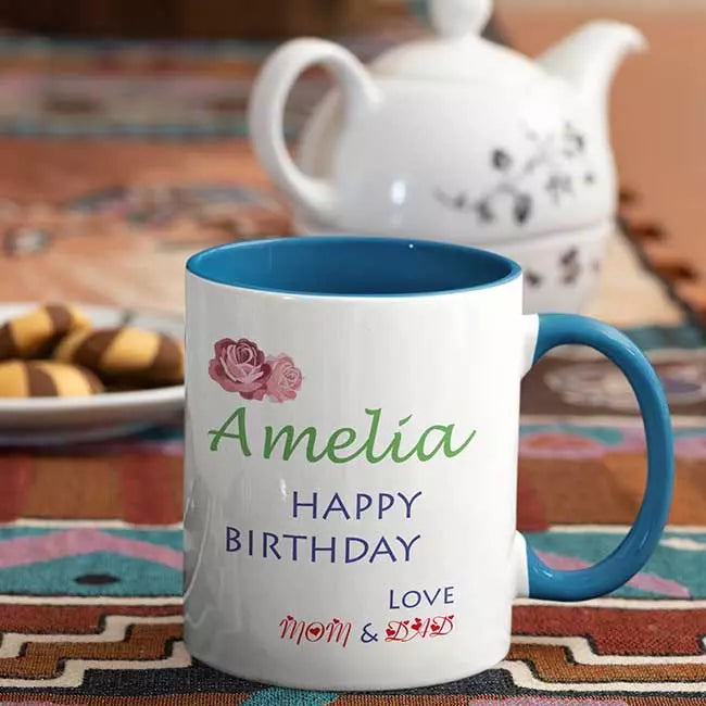 Personalised Happy Birthday Mug - Add Names