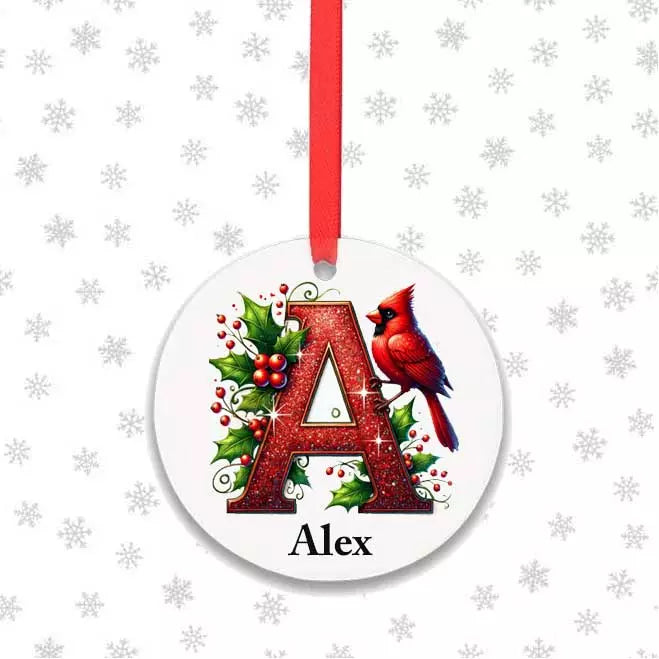 Personalised Round Christmas Bauble