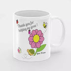 Personalised Teacher 'Thank you for Helping Me Grow' Mug