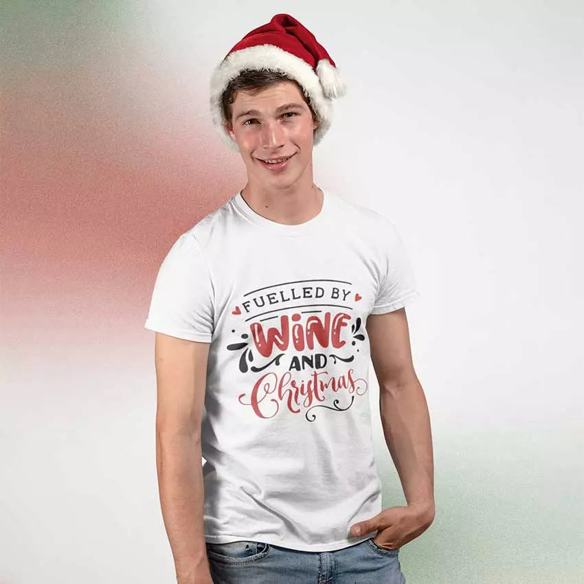 PersonalisedÂ "Fulled By Wine and Christmas" t-Shirt