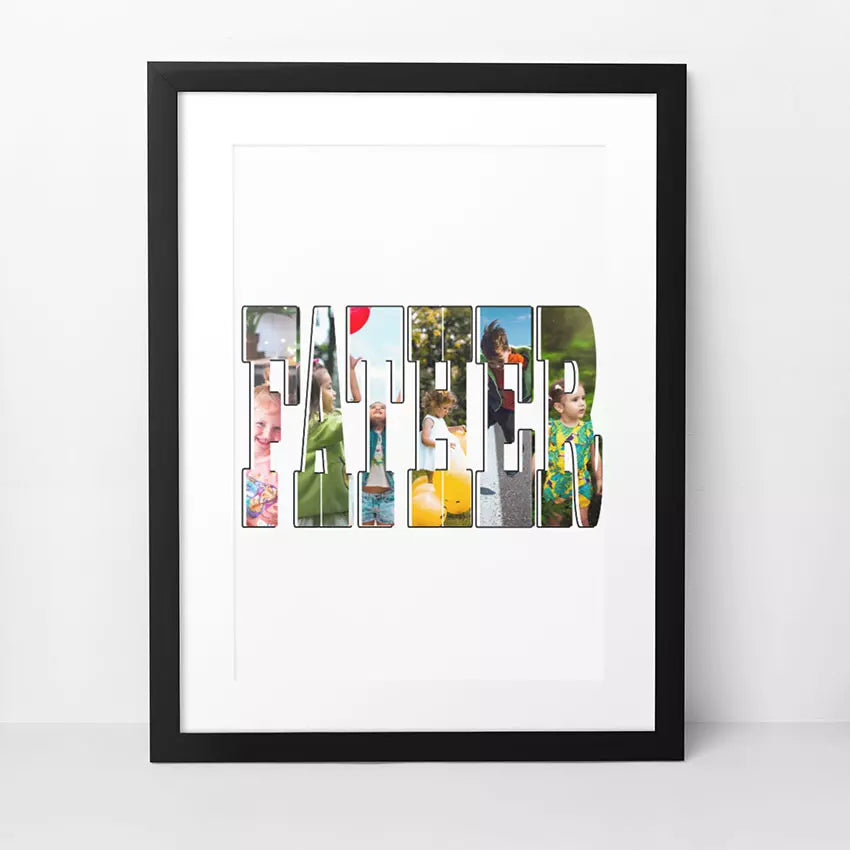 Personalised 'FATHER' Photo Word Art