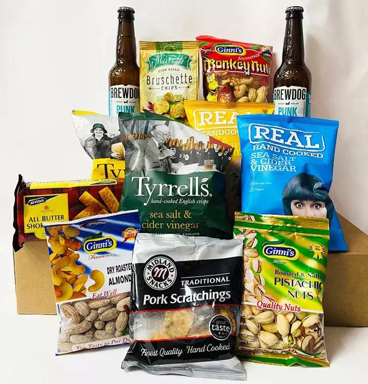 BrewDog Craft Beer and Snacks Hamper - Punk AF - Personalised Christmas Card