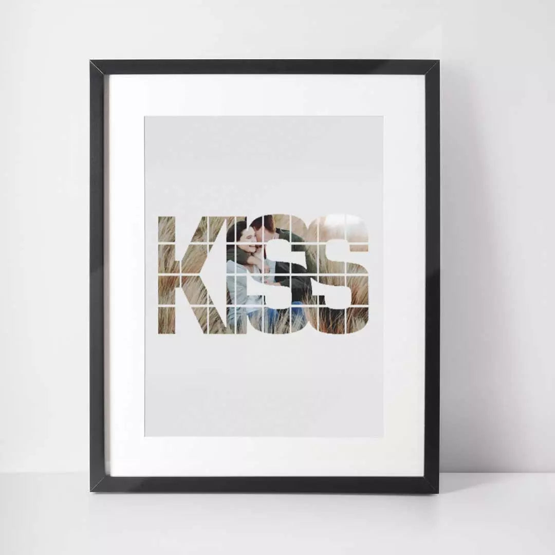 KISS' Photo Wall Art - Personalise with Photo