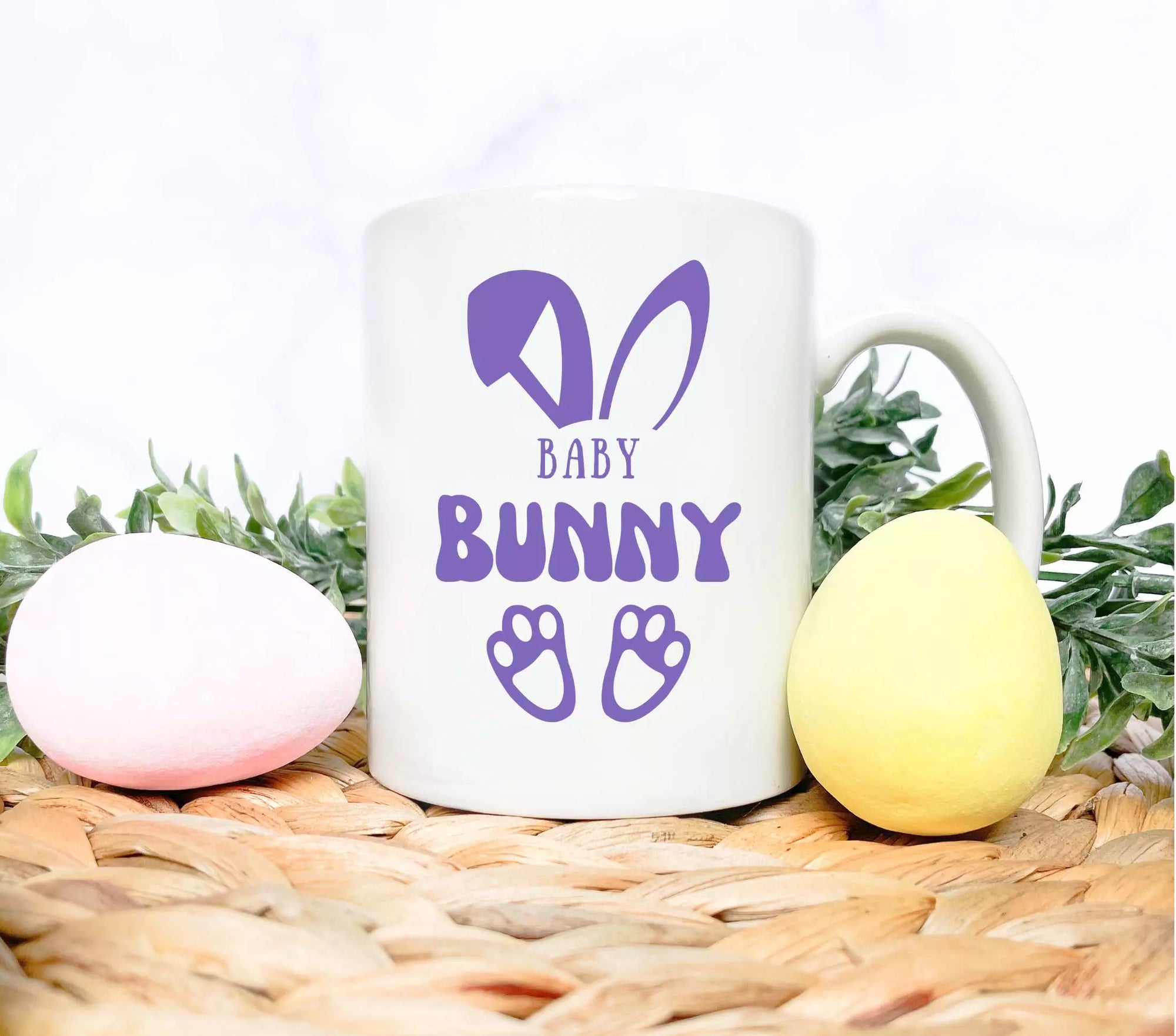 Personalised Daddy/Mama/Brother/Sister/Baby Bunny Mug - Add Name