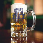 Father's Day Beer & Snacks Hamper with a Personalised 'World's Greatest Farter' Pint Tankard Glass