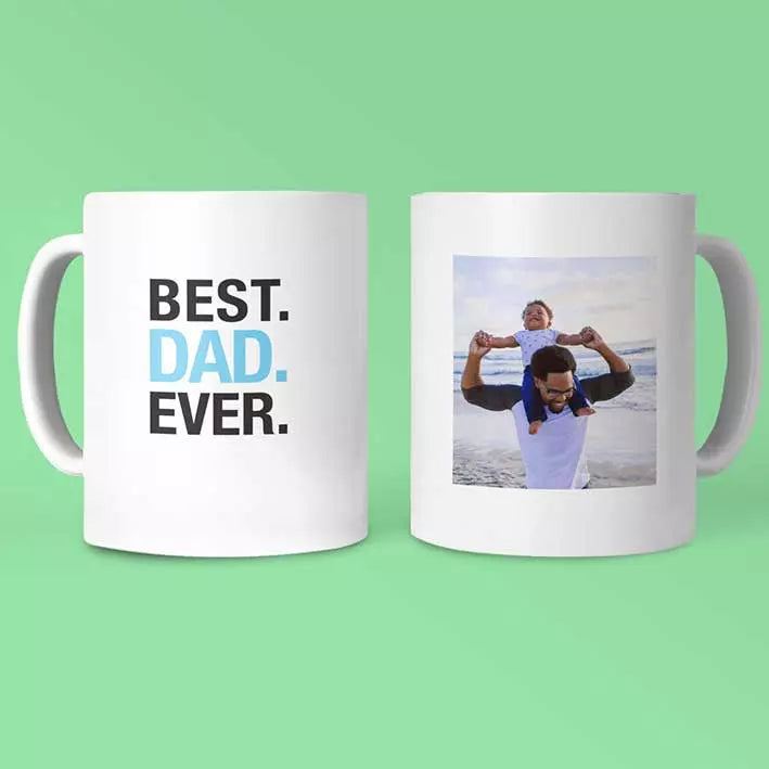 PersonalisedÂ 'Best Dad Ever' Photo Mug - Gift for Father's Day
