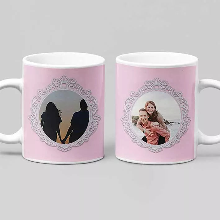 2 Photos Upload Personalised Mug