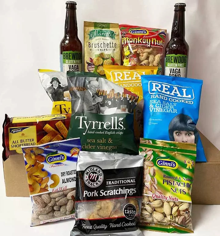 BrewDog Craft Beer and Snacks Hamper - Vaga Bond - Personalised Christmas Card