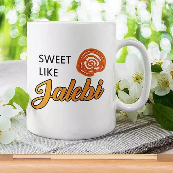 Personalised Funny 'Sweet Like Jalebi' Mug - Add Text