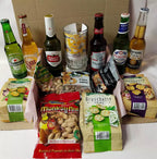 Awesome Dad' Father's Day Beer & Snacks Hamper with a Personalised Pint Tankard Glass - Add Name