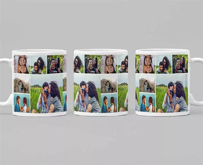 12 Photo Collage Personalised Mug