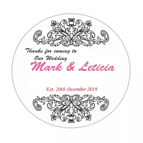 Personalised Labels-Invitations-Stickers - Text with Vector Borders