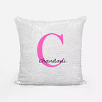 Personalised Sequin Magic Cushion For Her - Add Initial