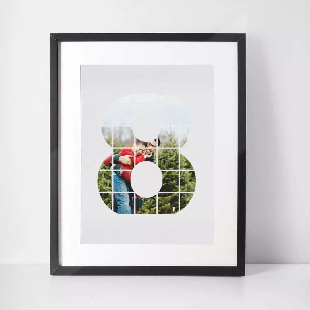 Personalised Photo Wall Art - 8 Years